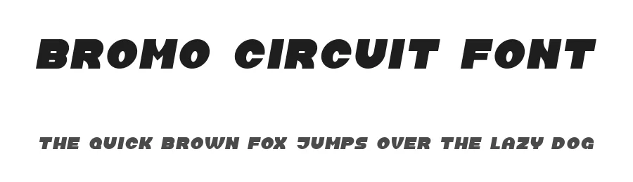 Bromo Circuit Font by nihstudio — Display Font