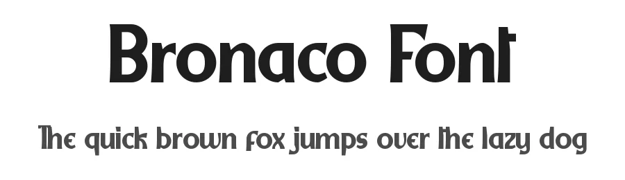 Bronaco Font by nihstudio — Display Font