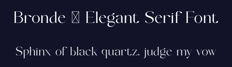 Bronde – Elegant Serif Font by SURATMI — Serif Font — thumbnail 2