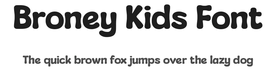 Broney Kids Font by Dantype — Decorative Font
