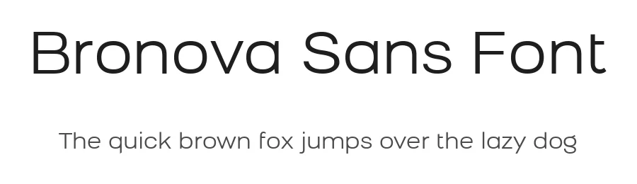Bronova Sans Font by DesignBro.com Ltd — Sans Serif Font