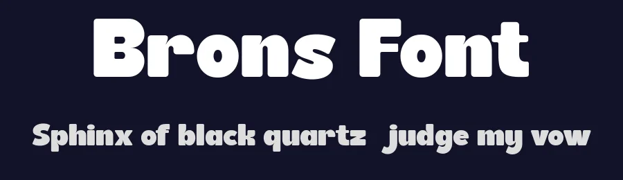 Brons Font by Flawless And Co — Display Font — thumbnail 2