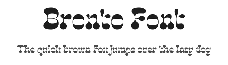 Bronto Font by Dantype — Decorative Font