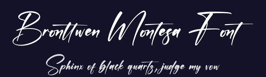 Bronttwen Montesa Font by letternity — Script Handwritten Font — thumbnail 2