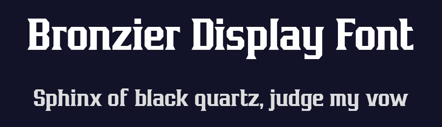 Bronzier Display Font by Arterfak Project — Display Font — thumbnail 2
