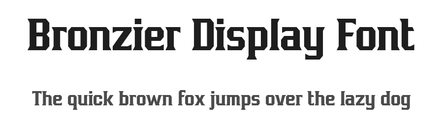 Bronzier Display Font by Arterfak Project — Display Font