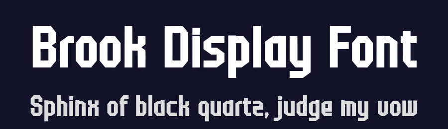 Brook Display Font by Alpaprana — Display Font — thumbnail 2
