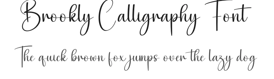 Brookly Calligraphy Font by creativeletter — Script Handwritten Font