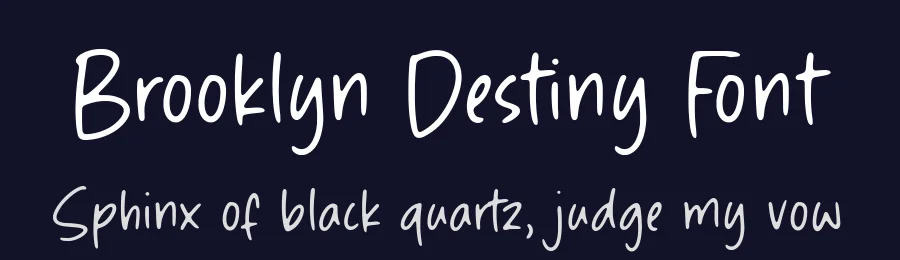 Brooklyn Destiny Font by Timur type — Script Handwritten Font — thumbnail 2
