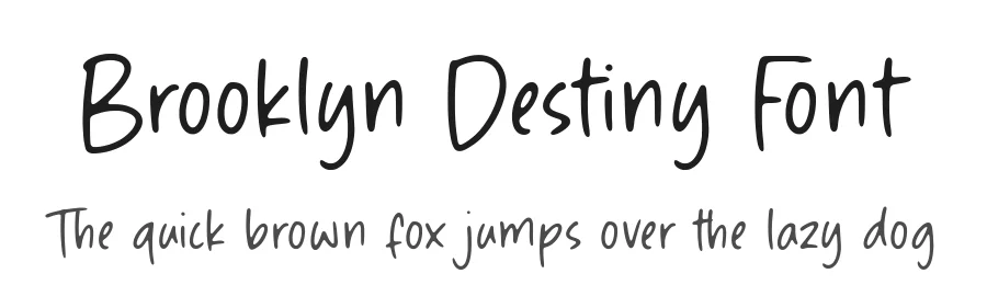 Brooklyn Destiny Font by Timur type — Script Handwritten Font