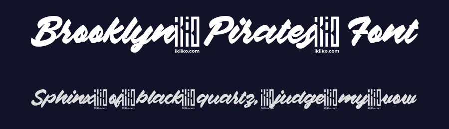 Brooklyn Pirates Font by ikiiko type — Script Handwritten Font — thumbnail 2