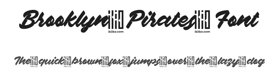 Brooklyn Pirates Font by ikiiko type — Script Handwritten Font