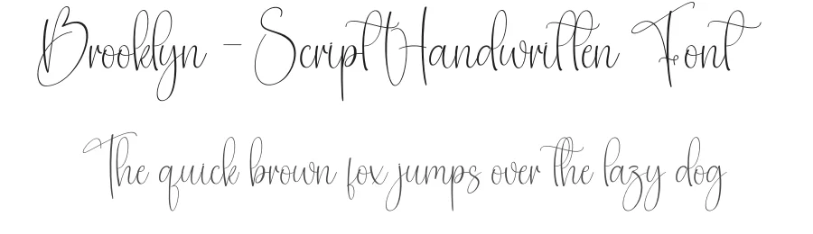 Brooklyn – Script Handwritten Font by creativeletter — Script Handwritten Font