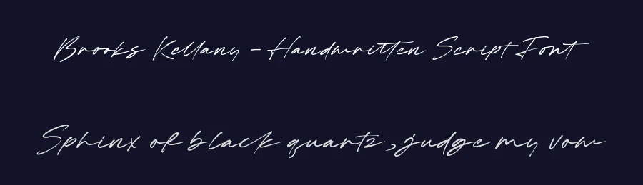 Brooks Kellany – Handwritten Script Font by letterenastudios — Serif Font — thumbnail 2