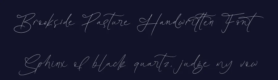 Brookside Pasture Handwritten Font by Operatype.Co — Script Handwritten Font — thumbnail 2