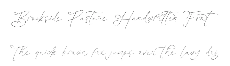 Brookside Pasture Handwritten Font by Operatype.Co — Script Handwritten Font