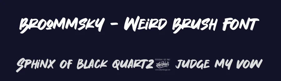 Broommsky – Weird Brush Font by Almarkha Type — Script Handwritten Font — thumbnail 2