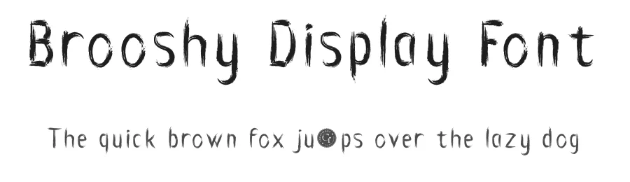 Brooshy Display Font by Creatifontstudios — Script Handwritten Font