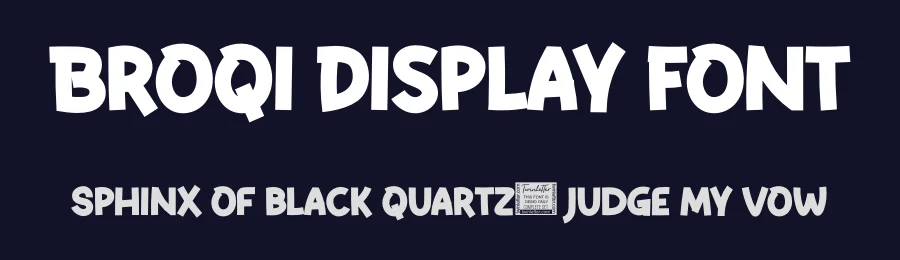 Broqi Display Font by twinletter — Sans Serif Font — thumbnail 2