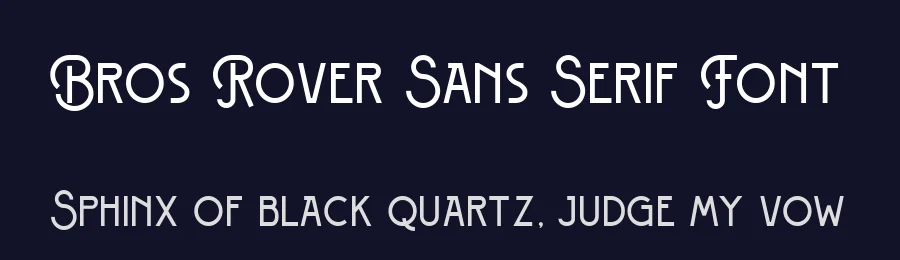 Bros Rover Sans Serif Font by Blankids Studio — Sans Serif Font — thumbnail 2