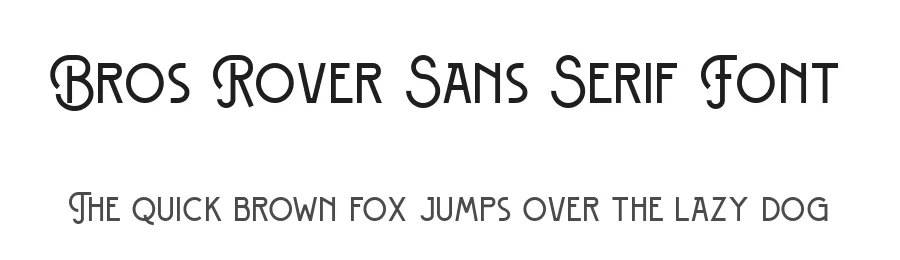 Bros Rover Sans Serif Font by Blankids Studio — Sans Serif Font
