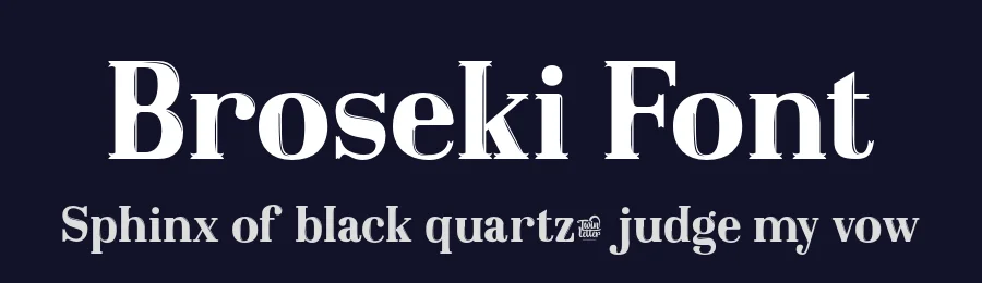 Broseki Font by twinletter — Display Font — thumbnail 2