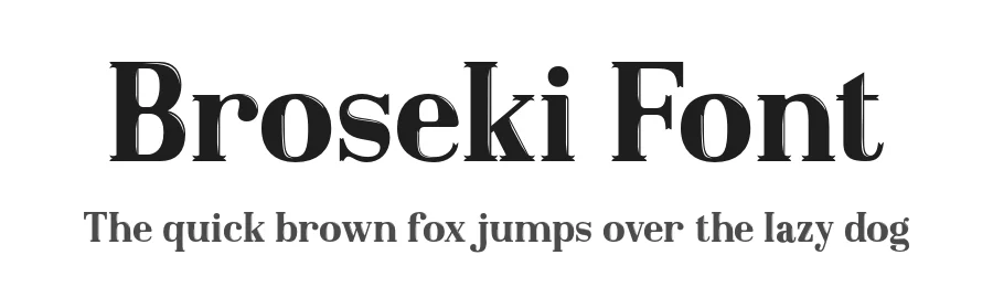 Broseki Font by twinletter — Display Font