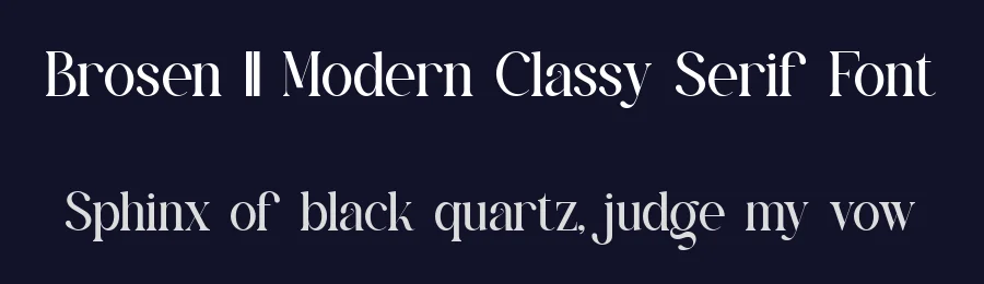 Brosen || Modern Classy Serif Font by ErmediaStudio — Display Font — thumbnail 2