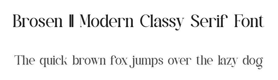 Brosen || Modern Classy Serif Font by ErmediaStudio — Display Font