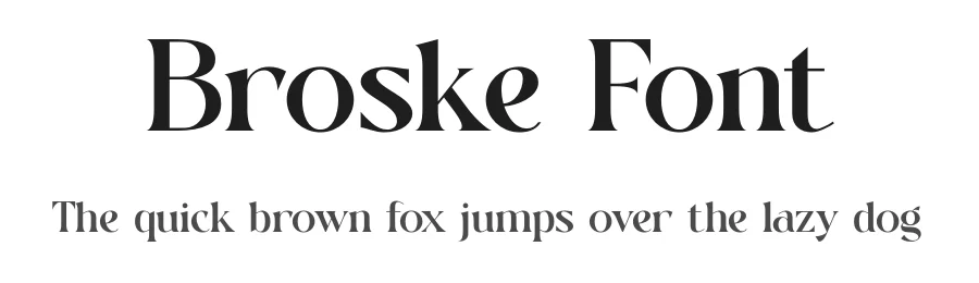 Broske Font by SURATMI — Serif Font