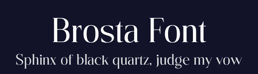 Brosta Font by YUKITA CREATIVE — Serif Font — thumbnail 2