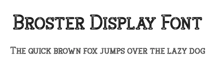 Broster Display Font by Creatype Studio β Display Font