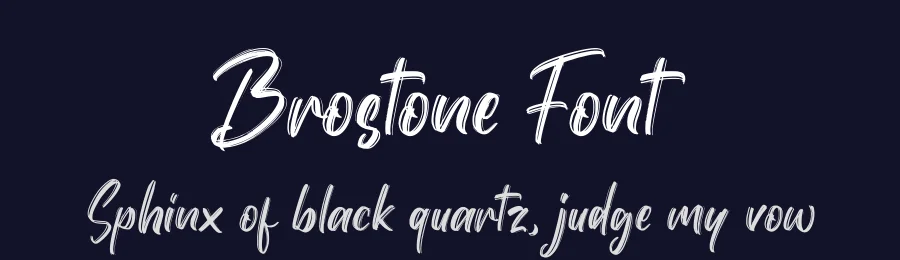 Brostone Font by Rockboy Studio — Script Handwritten Font — thumbnail 2