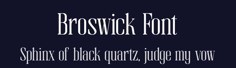 Broswick Font by timelesstype.co — Display Font — thumbnail 2