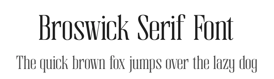 Broswick Serif Font by timelesstype.co — Display Font