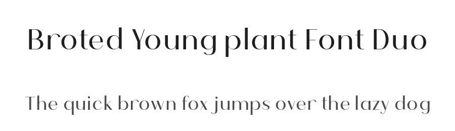 Broted Young plant Font Duo by alit design — Script Handwritten Font