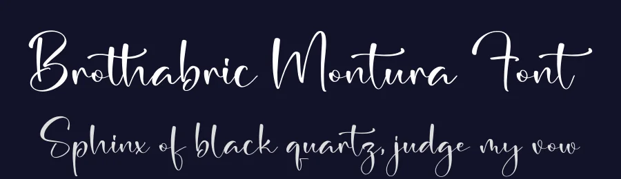 Brothabric Montura Font by letterfabric — Script Handwritten Font — thumbnail 2