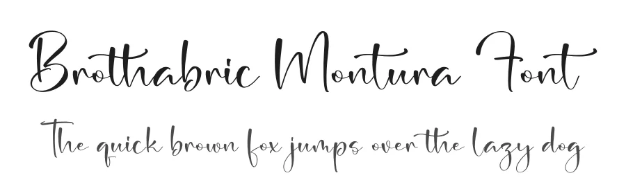Brothabric Montura Font by letterfabric — Script Handwritten Font