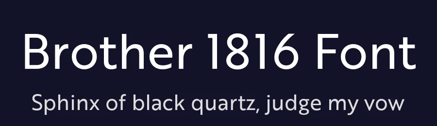Brother 1816 Font by TipoType — Sans Serif Font — thumbnail 2