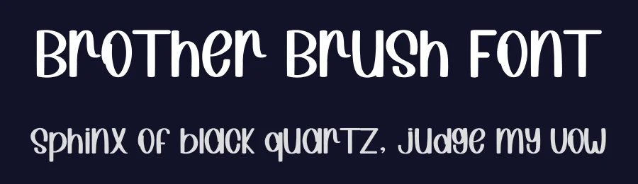 Brother Brush Font by inermediaSTUDIO — Display Font — thumbnail 2