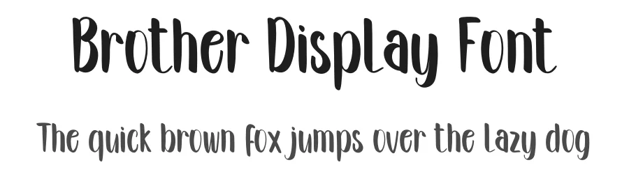 Brother Display Font by inermediaSTUDIO — Display Font