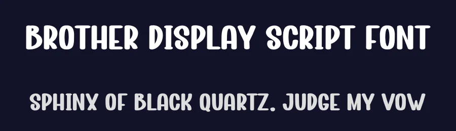 Brother Display Script Font by freshtypeink — Display Font — thumbnail 2