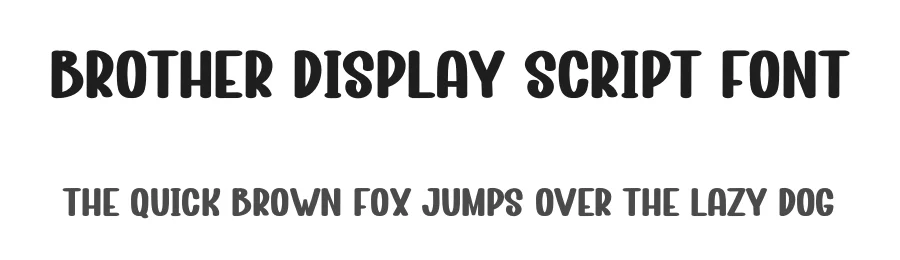 Brother Display Script Font by freshtypeink — Display Font