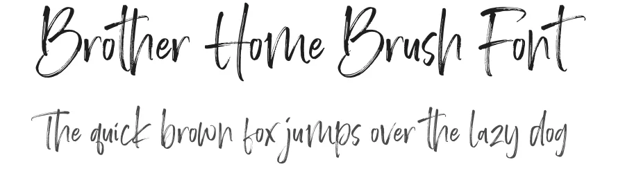 Brother Home Brush Font by Letteralle Studio — Script Handwritten Font