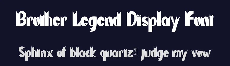 Brother Legend Display Font by Yoga Letter — Display Font — thumbnail 2