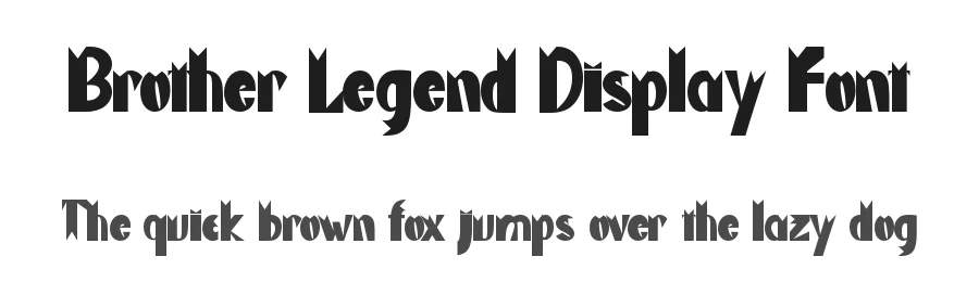 Brother Legend Display Font by Yoga Letter — Display Font