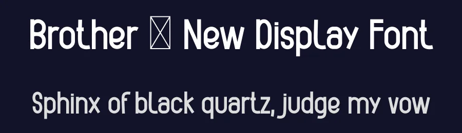 Brother – New Display Font by freshtypeink — Display Font — thumbnail 2