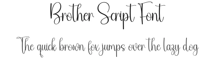 Brother Script Font by creativeletter — Script Handwritten Font