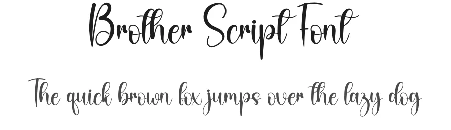 Brother Script Font by creativeletter — Script Handwritten Font