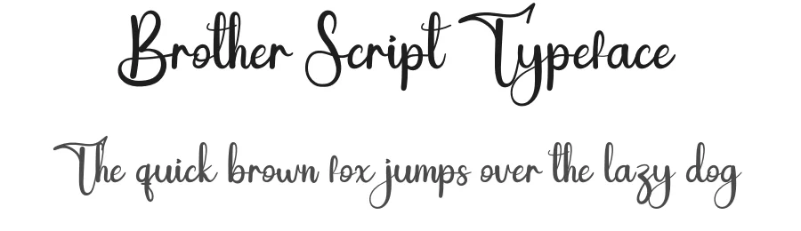 Brother Script Typeface by andikastudio — Script Handwritten Font